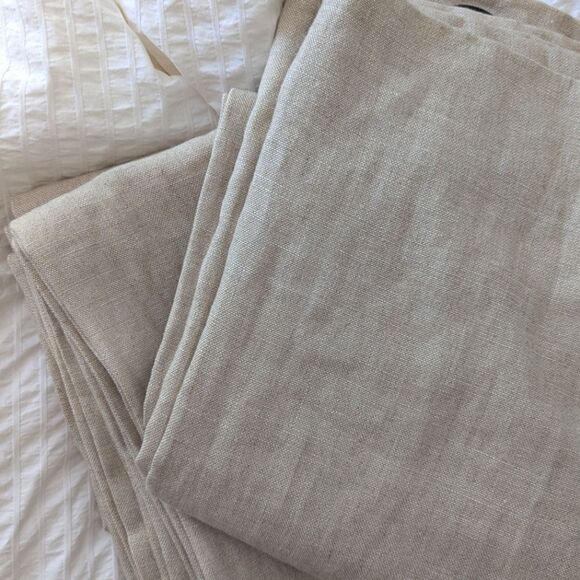 Linen Upholstery Weight Curtains - Picture 3 of 7